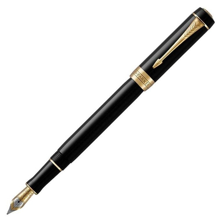 Parker Duofold International Classic Black Gold Trim Fountain Pen - KSGILLS.com | The Writing Instruments Expert