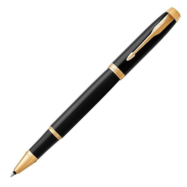 Parker IM Rollerball Pen - Black Gold Trim Lacquer - Refill Black Medium (M) - KSGILLS.com | The Writing Instruments Expert