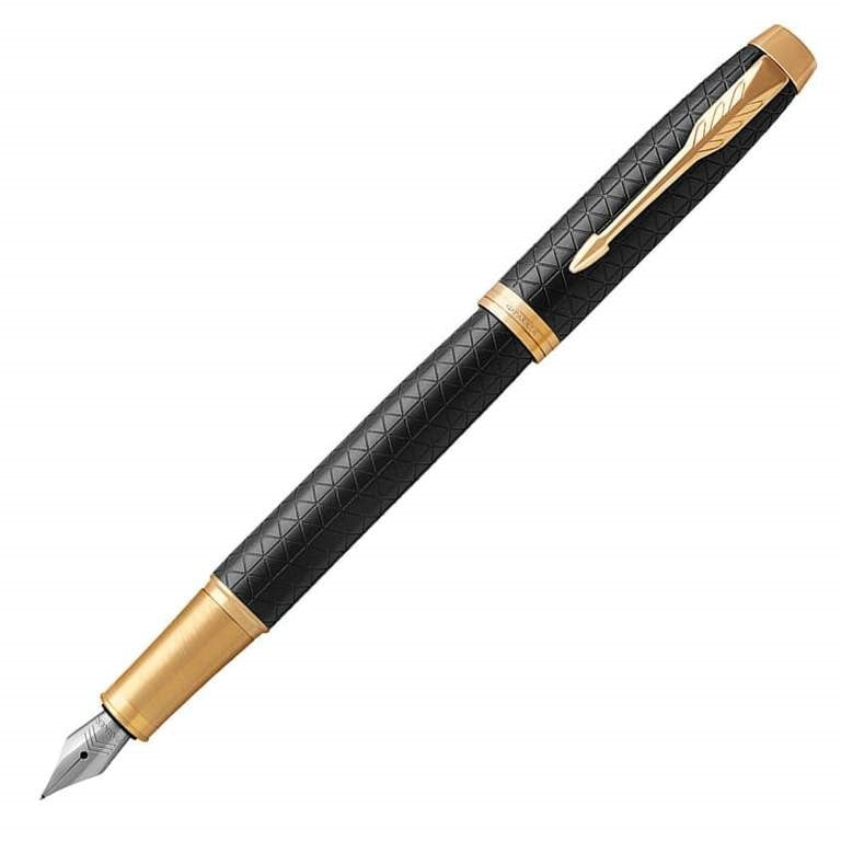Parker IM Premium Fountain Pen - Black Gold Trim - KSGILLS.com | The Writing Instruments Expert