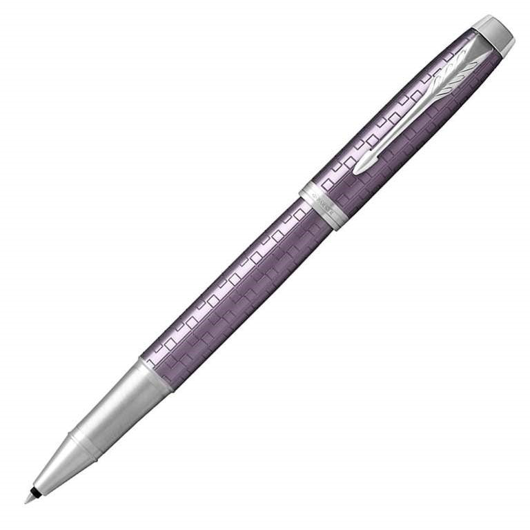 Parker IM Premium Dark Violet Chrome Trim Rollerball Pen - KSGILLS.com | The Writing Instruments Expert