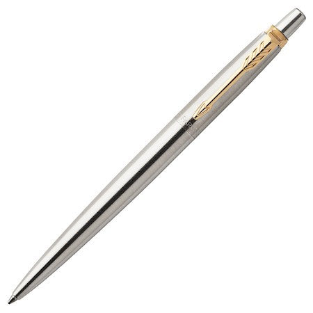Parker Jotter Classic Ballpoint Pen - Stainless Steel Gold Trim - KSGILLS.com | The Writing Instruments Expert
