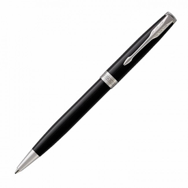 Parker Sonnet Ballpoint Pen - Black Lacquer Chrome Trim - KSGILLS.com | The Writing Instruments Expert