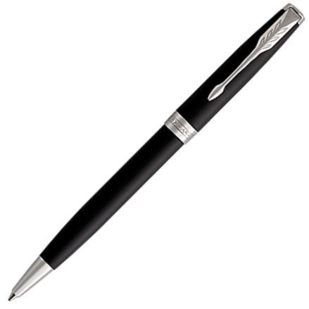 Parker Sonnet Ballpoint Pen - Matte Black Chrome Trim - KSGILLS.com | The Writing Instruments Expert