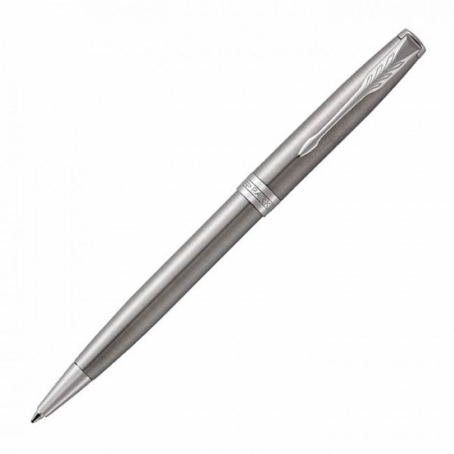 Parker Sonnet Ballpoint Pen - Stainless Steel Chrome Trim - KSGILLS.com | The Writing Instruments Expert