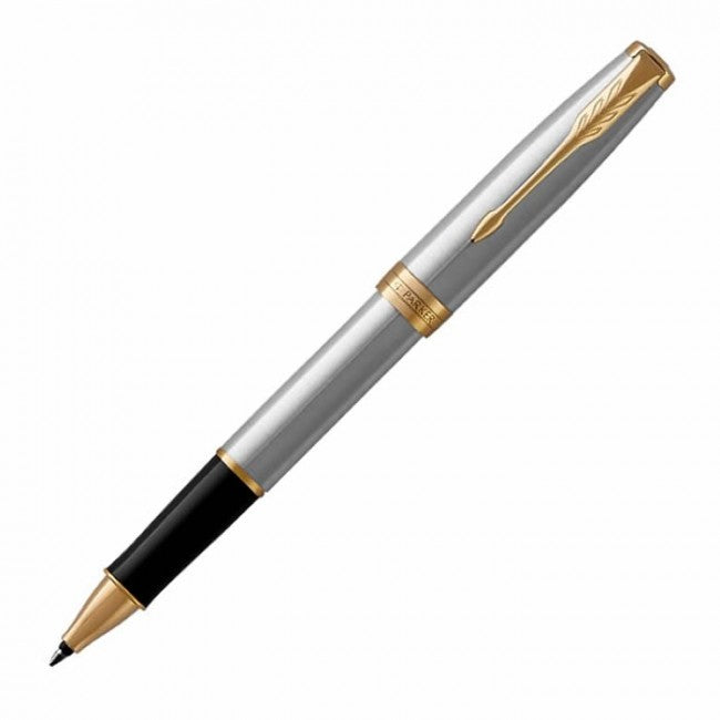 Parker Sonnet Rollerball Pen - Stainless Steel Gold Trim - KSGILLS.com | The Writing Instruments Expert