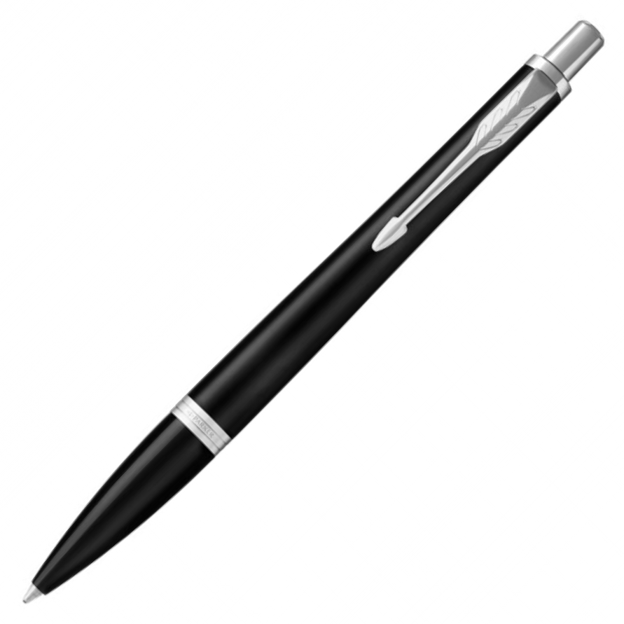 Parker Urban Ballpoint Pen - Matte Black Chrome Trim - Refill Black Medium (M) - KSGILLS.com | The Writing Instruments Expert