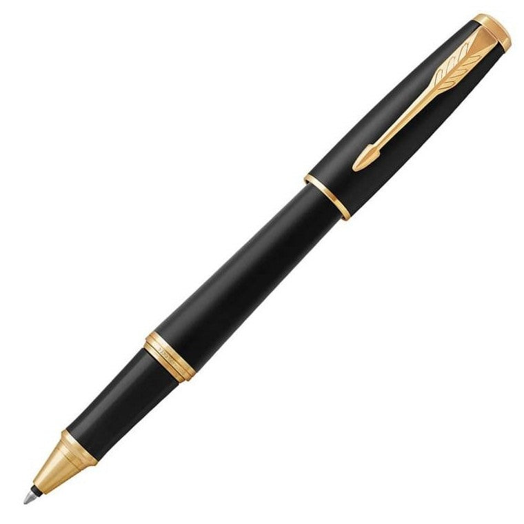 Parker Urban Rollerball Pen - Matte Black Gold Trim - Refill Black Fine (F) - KSGILLS.com | The Writing Instruments Expert