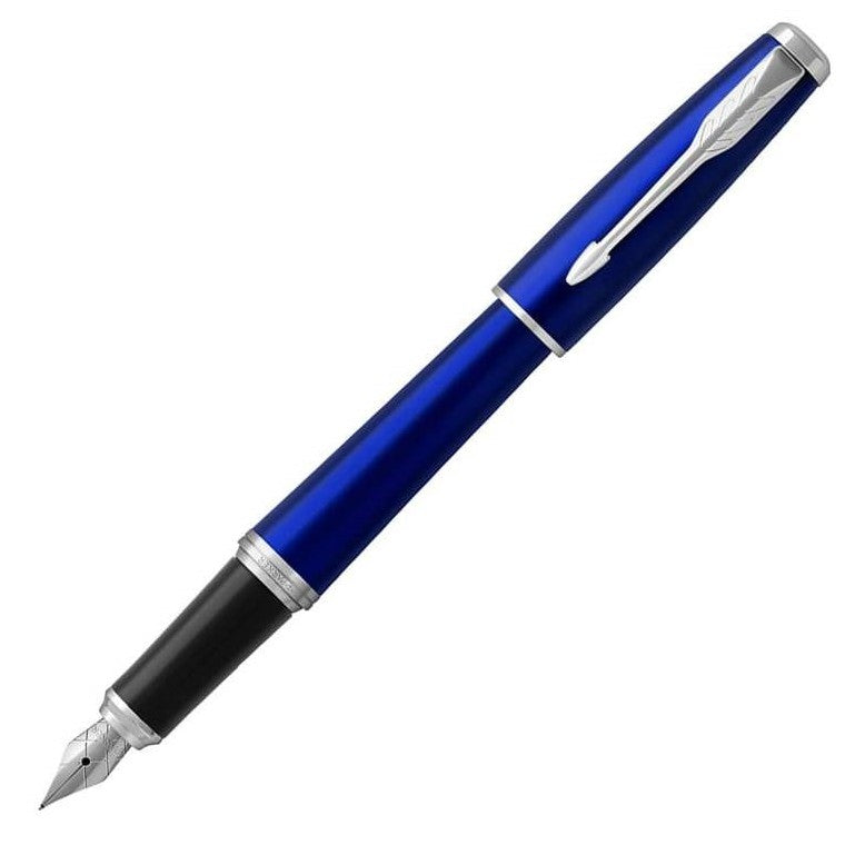 Parker Urban Fountain Pen - Blue Night Sky Chrome Trim - Medium (M) - KSGILLS.com | The Writing Instruments Expert
