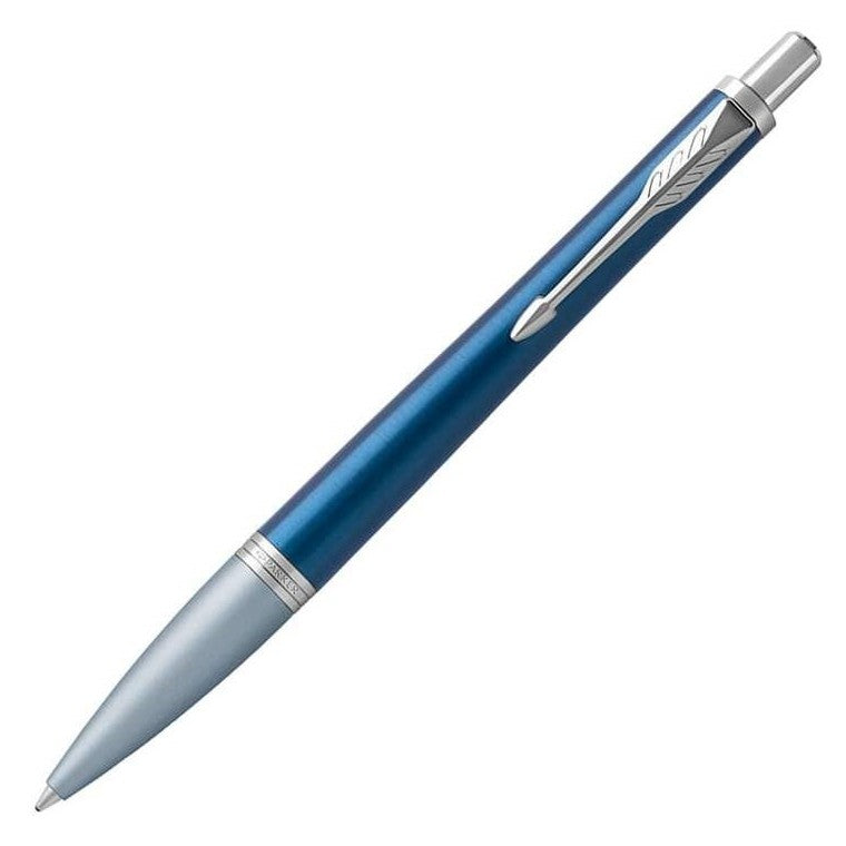 Parker Urban Premium Ballpoint Pen - Dark Blue Chrome Trim - Refill Black Medium (M) - KSGILLS.com | The Writing Instruments Expert