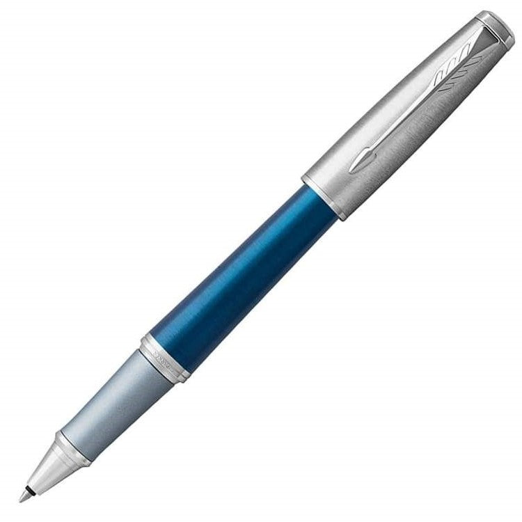 Parker Urban Premium Rollerball Pen - Dark Blue Chrome Trim - Refill Black Fine (F) / (with KSGILLS Premium Gift Box) - KSGILLS.com | The Writing Instruments Expert