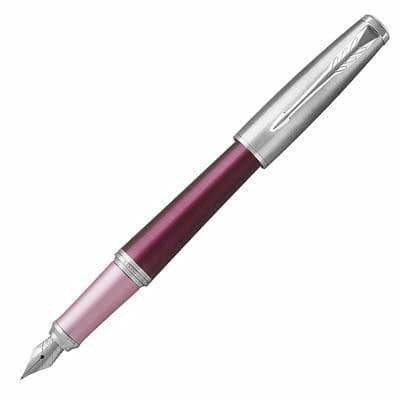 Parker Urban Premium Fountain Pen - Dark Purple Chrome Trim - Medium (M) - KSGILLS.com | The Writing Instruments Expert