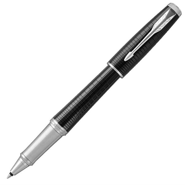 Parker Urban Premium Rollerball Pen - Ebony Metal Chrome Trim - Refill Black Fine (F) - KSGILLS.com | The Writing Instruments Expert