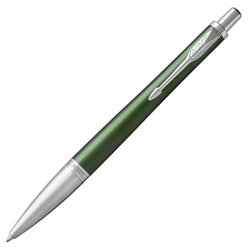 Parker Urban Premium Ballpoint Pen - Green Chrome Trim - Refill Black Medium (M) - KSGILLS.com | The Writing Instruments Expert