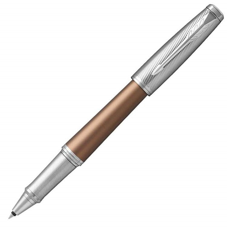 Parker Urban Premium Rollerball Pen - Orange Chrome Trim - Refill Black Fine (F) - KSGILLS.com | The Writing Instruments Expert