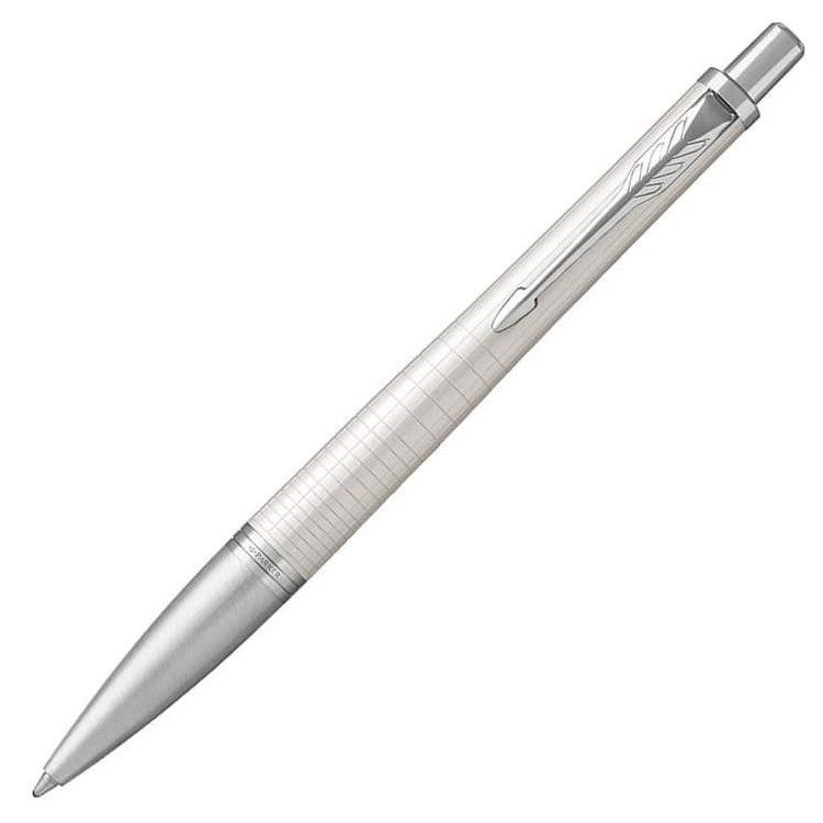 Parker Urban Premium Ballpoint Pen - Pearl Metal Chrome Trim - Refill Black Medium (M) - KSGILLS.com | The Writing Instruments Expert