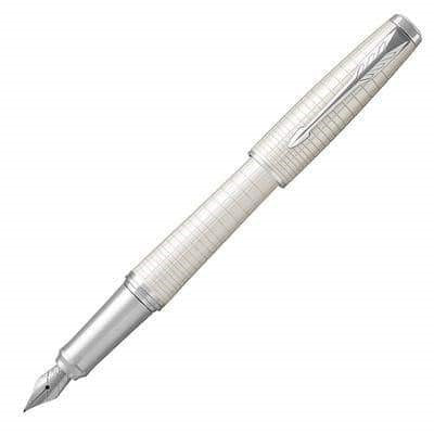 Parker Urban Premium Fountain Pen - Pearl Metal Chrome Trim - Medium (M) - KSGILLS.com | The Writing Instruments Expert