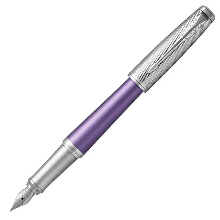 Parker Urban Premium Fountain Pen - Violet Chrome Trim - Medium (M) - KSGILLS.com | The Writing Instruments Expert