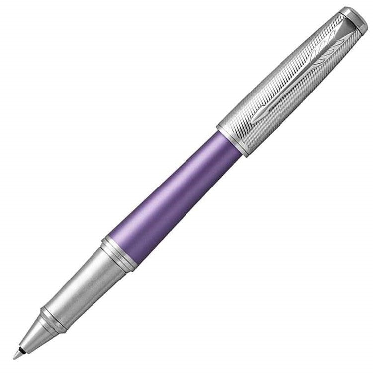 Parker Urban Premium Rollerball Pen - Violet Chrome Trim - Refill Black Fine (F) (with KSGILLS Premium Gift Box) - KSGILLS.com | The Writing Instruments Expert