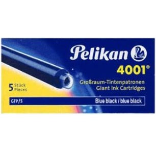 Pelikan Ink Cartridge 4001 GTP/5 (Pack of 5) - Blue Black - KSGILLS.com | The Writing Instruments Expert
