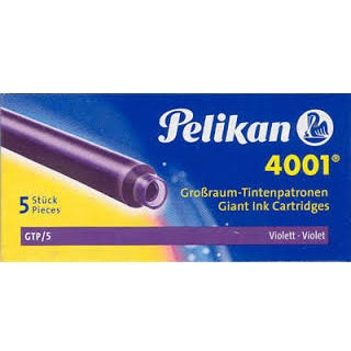 Pelikan Ink Cartridge 4001 GTP/5 (Pack of 5) - Violet - KSGILLS.com | The Writing Instruments Expert