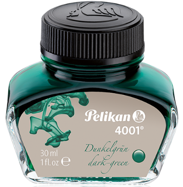 Pelikan Ink Bottle 30ml 4001 - Dark Green - KSGILLS.com | The Writing Instruments Expert