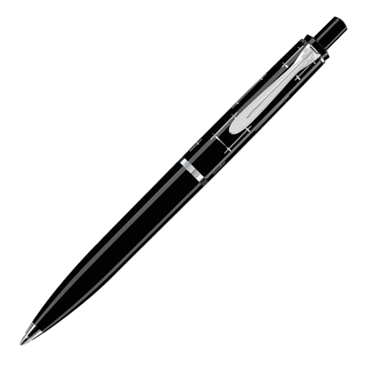 Pelikan Classic K215 Ballpoint Pen - Rectangle Chrome Trim - KSGILLS.com | The Writing Instruments Expert