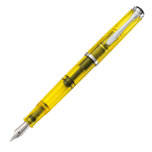 Pelikan Classic M205 Fountain Pen - Duo Highlighter Yellow - KSGILLS.com | The Writing Instruments Expert