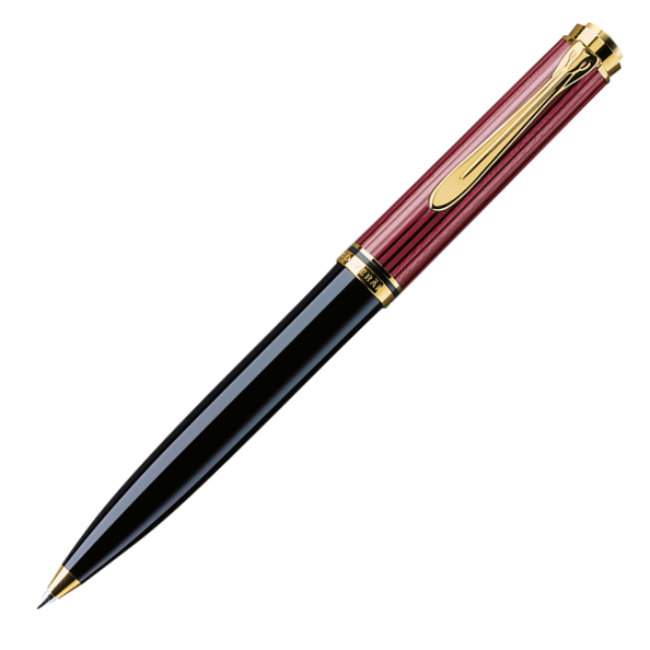 Pelikan Souveran K600 Ballpoint Pen - Black Red Gold Trim - KSGILLS.com | The Writing Instruments Expert