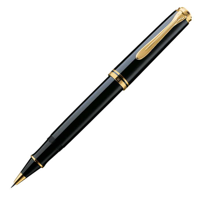 Pelikan Souveran R400 Black Rollerball Pen - KSGILLS.com | The Writing Instruments Expert