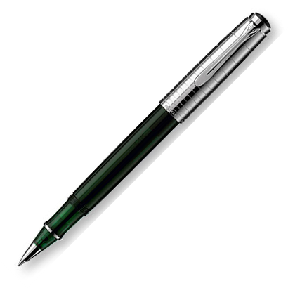 Pelikan Souveran R425 Rollerball Pen - Silver Green - KSGILLS.com | The Writing Instruments Expert
