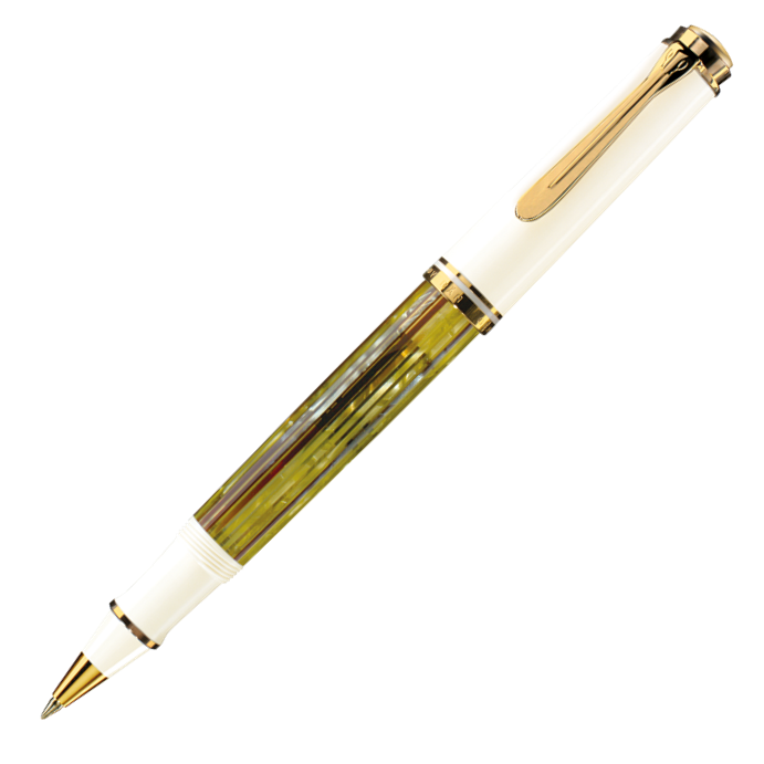 Pelikan Souveran R600 Rollerball Pen - White Tortoise - KSGILLS.com | The Writing Instruments Expert