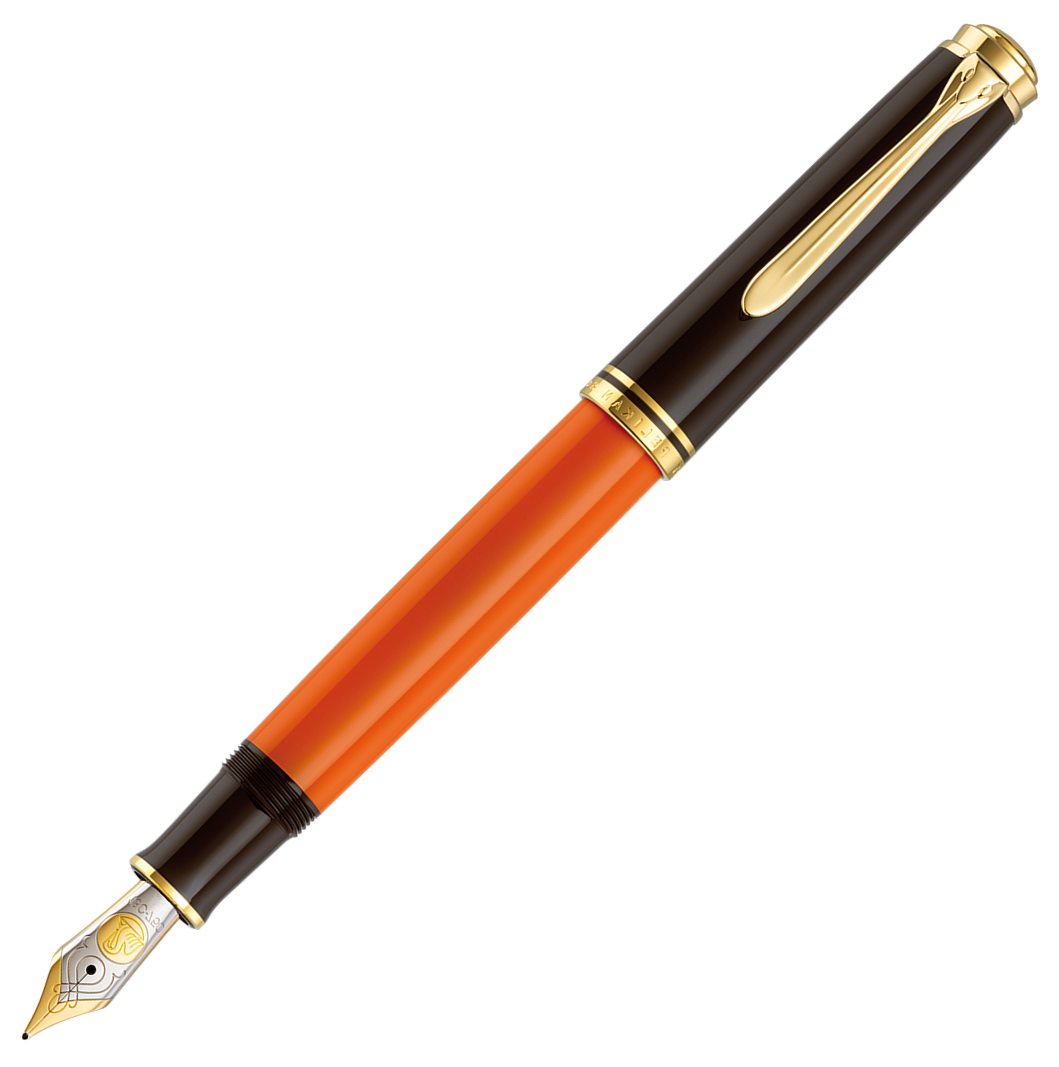 Pelikan Souveran M800 Burnt Orange Fountain Pen - KSGILLS.com | The Writing Instruments Expert
