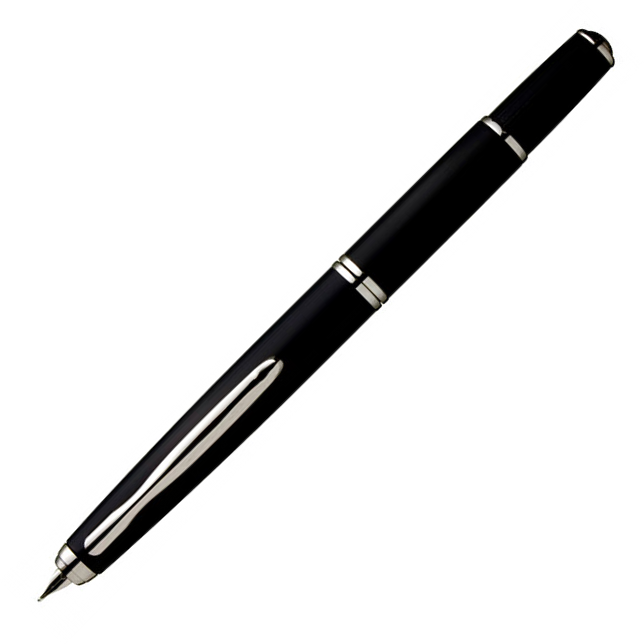 Pilot Capless Fermo Black Fountain Pen - Medium Nib - KSGILLS.com | The Writing Instruments Expert