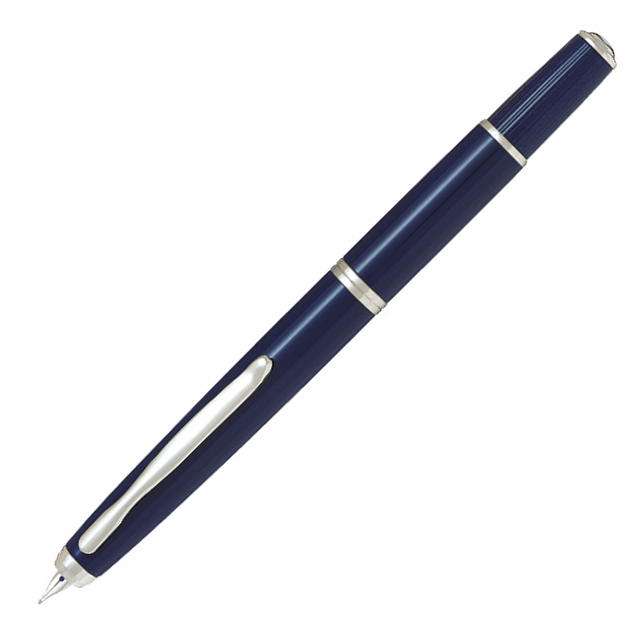 Pilot Capless Fermo Dark Blue Fountain Pen - Medium Nib - KSGILLS.com | The Writing Instruments Expert