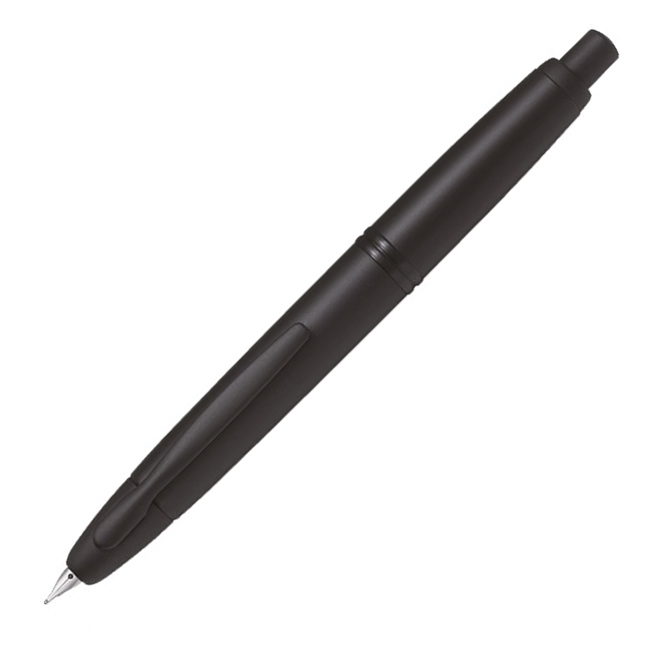 Pilot Vanishing Point Matte Black Trim Capless Fountain Pen - Medium Rhodium Nib - KSGILLS.com | The Writing Instruments Expert