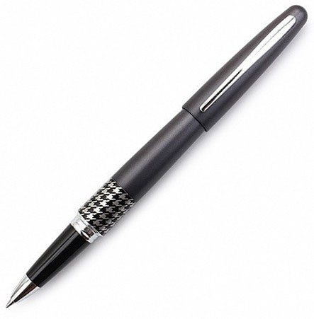 Pilot MR Rollerball Pen Metropolitan Retro Pop - Grey Charcoal Houndstooth (with LASER Engraving) - KSGILLS.com | The Writing Instruments Expert