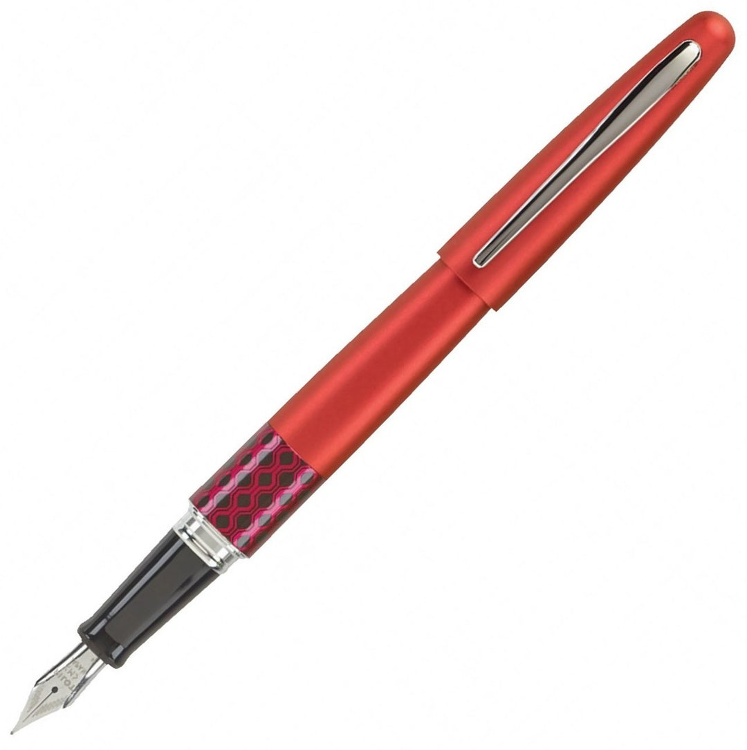 Pilot MR Fountain Pen Metropolitan Retro Pop - Red Wave Crimson (with LASER Engraving) - KSGILLS.com | The Writing Instruments Expert