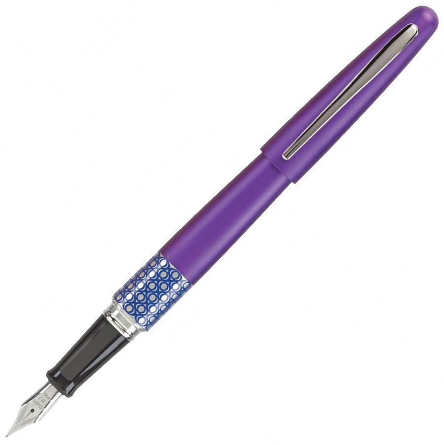 Pilot MR Fountain Pen Metropolitan Retro Pop - Purple Violet Ellipse (with LASER Engraving) - KSGILLS.com | The Writing Instruments Expert