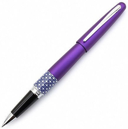 Pilot MR Rollerball Pen Metropolitan Retro Pop - Purple Violet Ellipse (with LASER Engraving) - KSGILLS.com | The Writing Instruments Expert