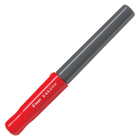 Pilot Kakuno Fountain Pen - Grey Red - KSGILLS.com | The Writing Instruments Expert