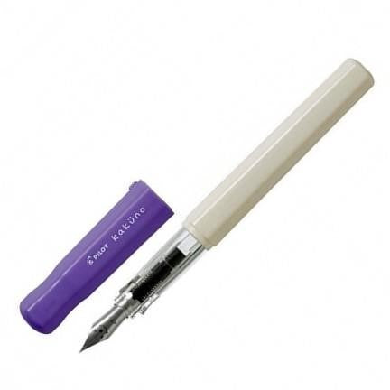 Pilot Kakuno Fountain Pen - White Soft Violet - KSGILLS.com | The Writing Instruments Expert