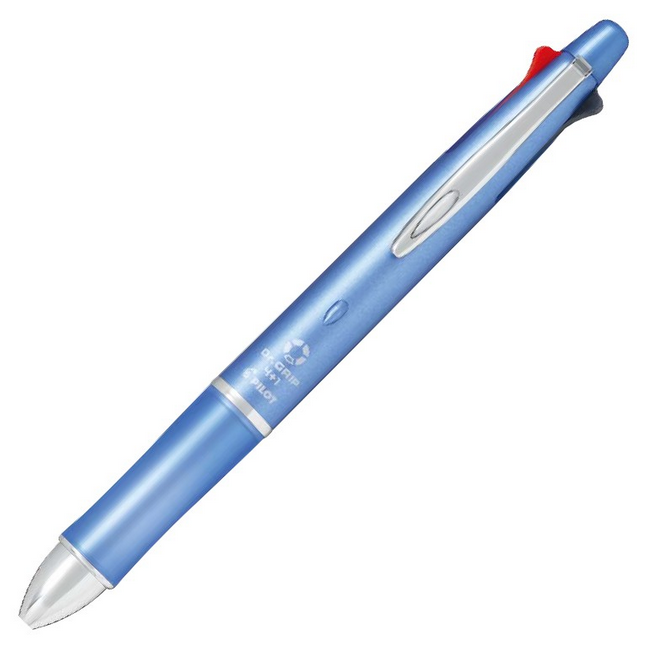 Pilot Dr. Grip (Fine) - Blue Light (Sky Blue) - Multifunction Pen 4+1 - 0.7mm (with Engraving) - KSGILLS.com | The Writing Instruments Expert