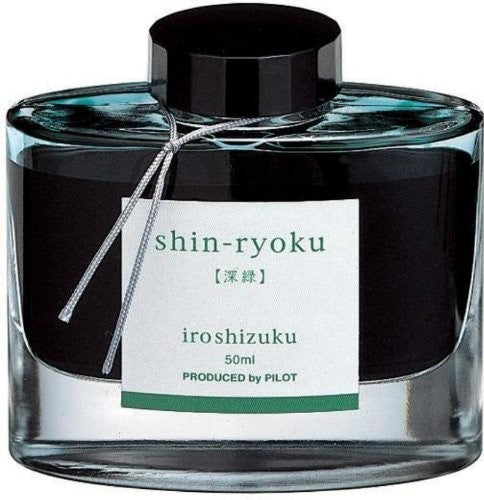 Pilot Iroshizuku Ink Bottle 50ml Fountain Pen - Shin-Ryoku - KSGILLS.com | The Writing Instruments Expert