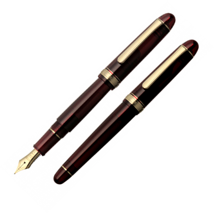Platinum #3776 Century Bourgogne Gold Trim Fountain Pen - KSGILLS.com | The Writing Instruments Expert
