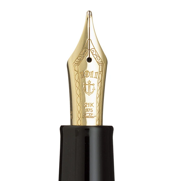 Sailor 1911L Large 21K - Black Gold Trim Fountain Pen - KSGILLS.com | The Writing Instruments Expert
