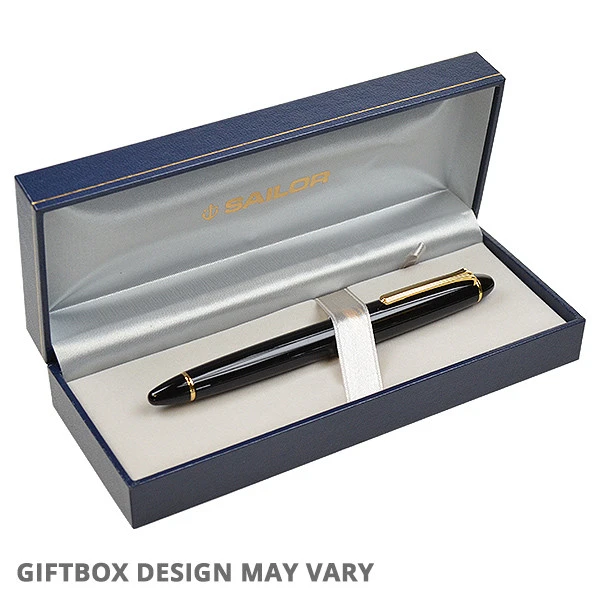 Sailor 1911L Large 21K - Black Gold Trim Fountain Pen - KSGILLS.com | The Writing Instruments Expert