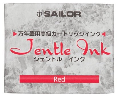 Sailor Jentle Ink Cartridges for Fountain Pen (Pack of 12) - Red - KSGILLS.com | The Writing Instruments Expert