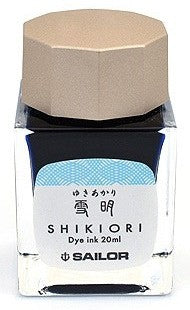 Sailor Shikiori Yuki-Akari Ink (Snow Light Blue) - Izayoi-No-Yume - 20 ml Bottle - KSGILLS.com | The Writing Instruments Expert