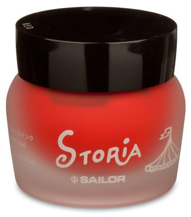 Sailor Storia Pigment Ink 30ml Bottle - Fire (Red) - KSGILLS.com | The Writing Instruments Expert