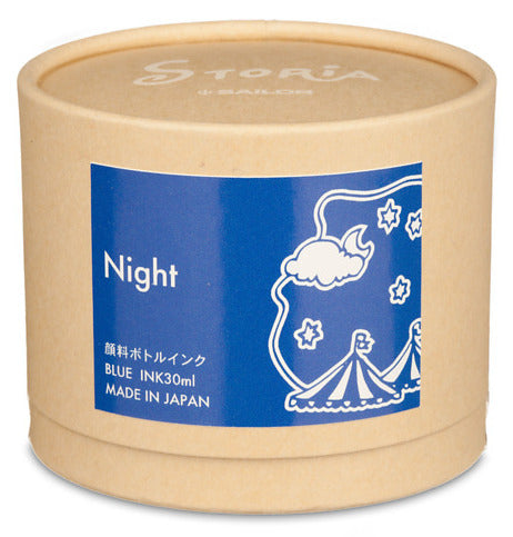 Sailor Storia Pigment Ink 30ml Bottle - Night (Blue) - KSGILLS.com | The Writing Instruments Expert